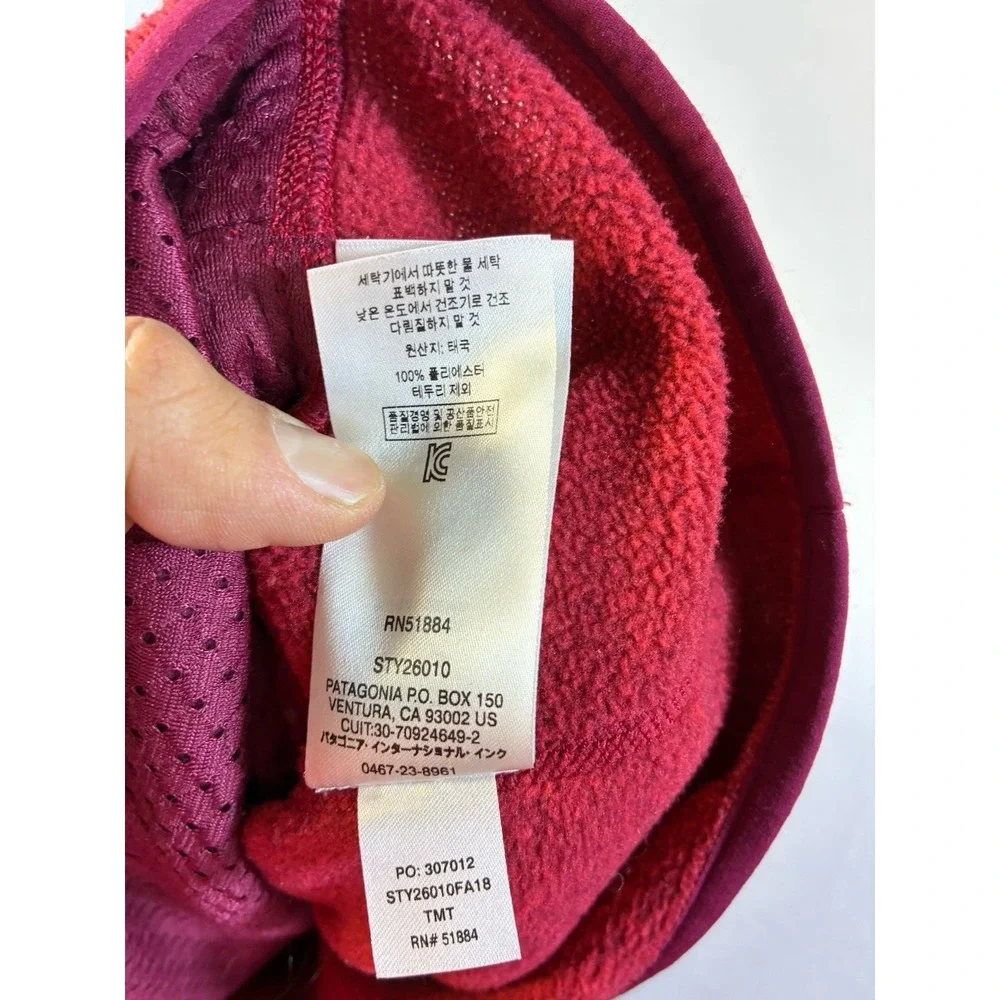 Patagonia Women's Better Sweater Marsupial‎ Snap-T Fleece Pullover Red Medium